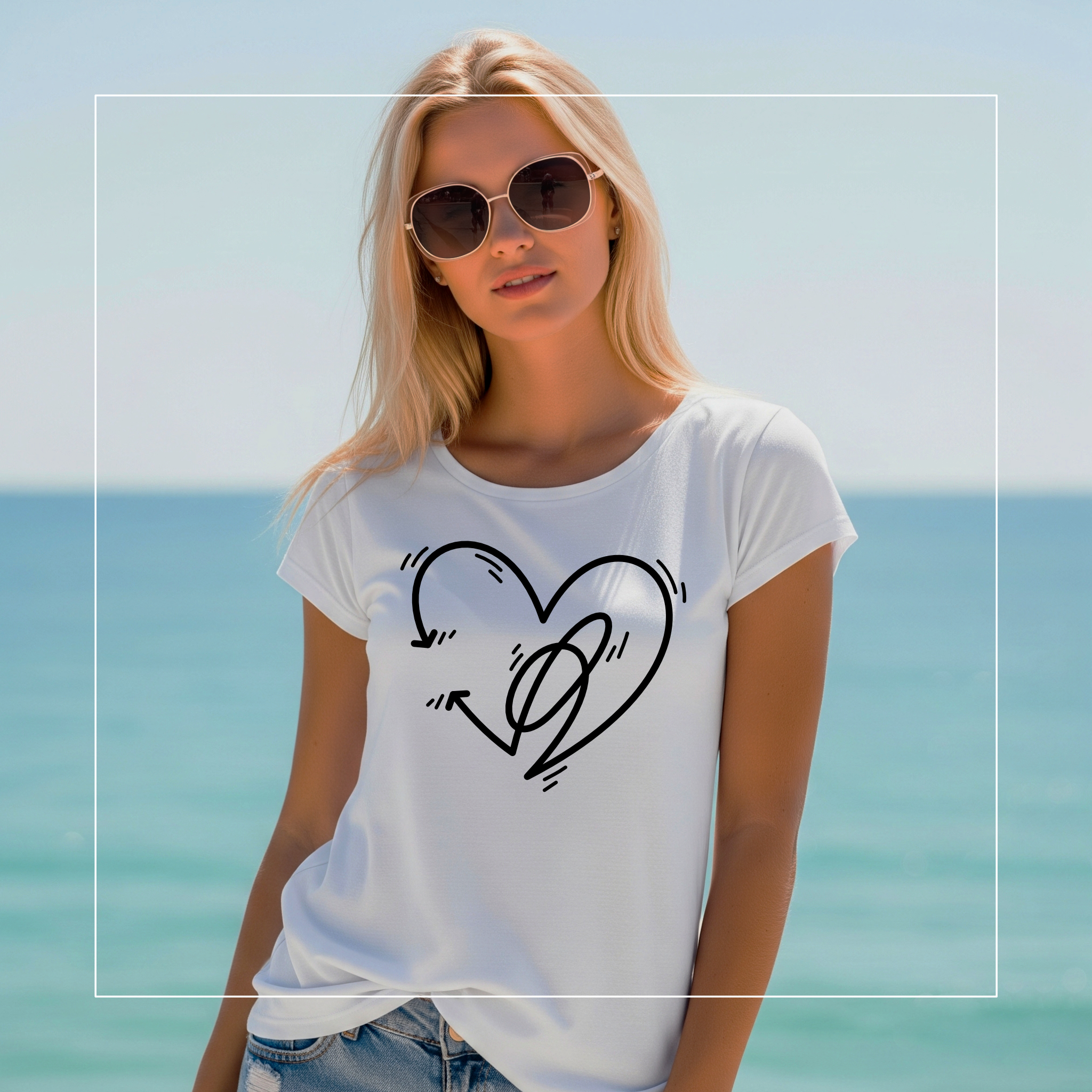 T-shirt cuore T-shirt cuore