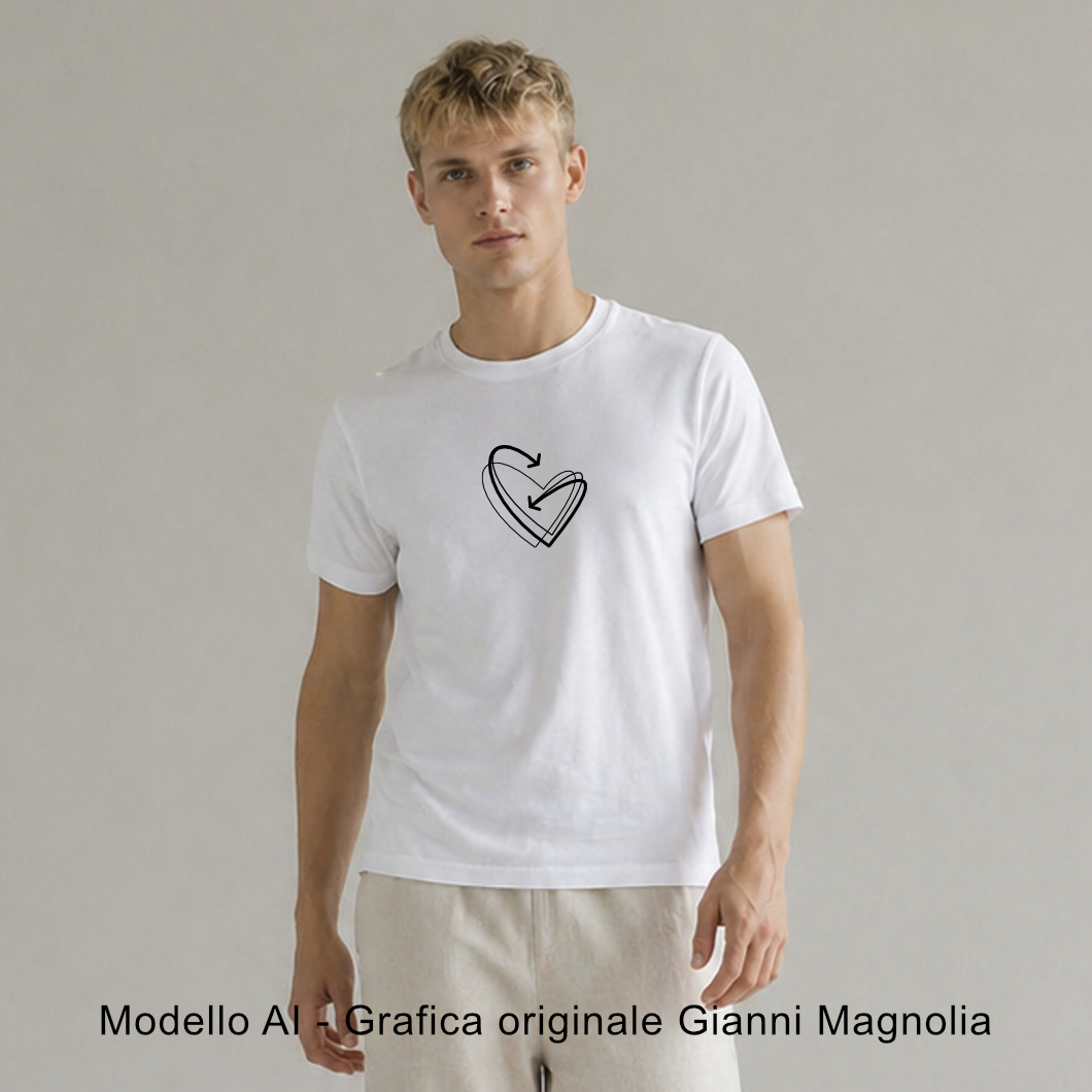 Modello generato con intelligenza artificiale – grafica originale di Gianni Magnolia Modello generato con intelligenza artificiale – grafica originale di Gianni Magnolia