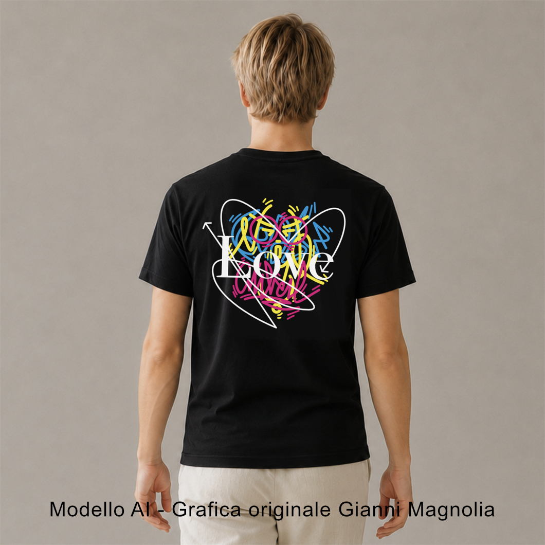 Modello generato con intelligenza artificiale – grafica originale di Gianni Magnolia Modello generato con intelligenza artificiale – grafica originale di Gianni Magnolia